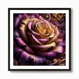 Purple Rose 3 Art Print