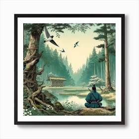 Japanese Forest Art Print