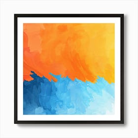 Abstract Watercolor Painting 10 Art Print