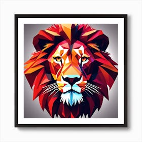 0 A Silhouette Design Of A Lion, T Shirt Art, 3d Ve Esrgan V1 X2plus Art Print