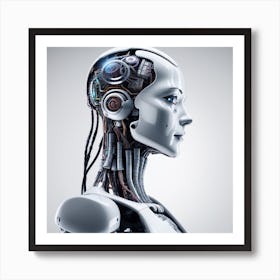 Female Robot 3 Art Print