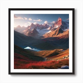 Mountain Landscape 22 Art Print