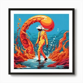 Man In The Yellow Suit Art Print