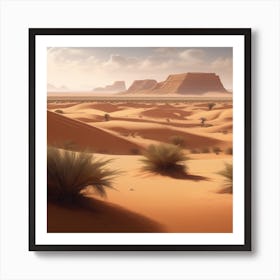 Desert Landscape 104 Art Print