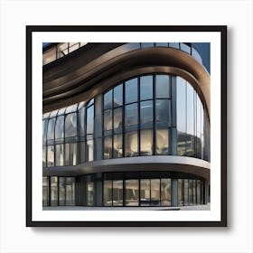 Futuristic Office Building Art Print