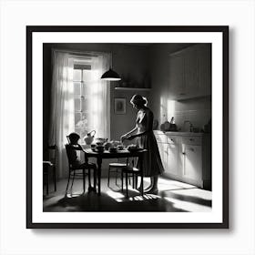 Child At The Table Art Print