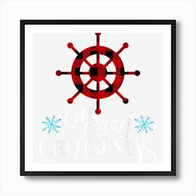 Merry Cruise Mas Ship Family Christmas Art Print