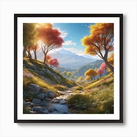 Valley Of Trees Art Print