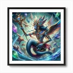 Ancient Egyptian God Seth 3 Art Print