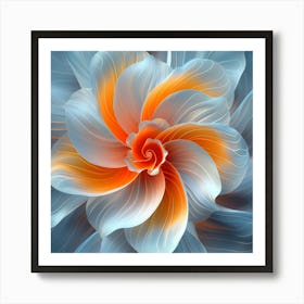 Abstract Flower Art Print