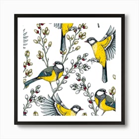 Yellow Tit 1 Art Print