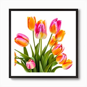 Tulips In A Vase Art Print