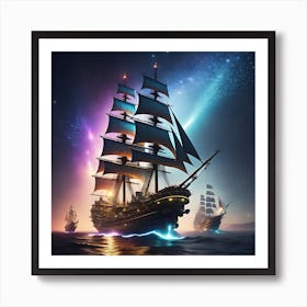 Galactic Voyage Art Print