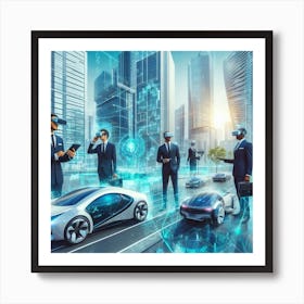 Futuristic Cityscape 3 Art Print