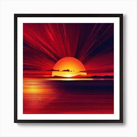 Sunset Painting, Sunset Painting, Sunset Painting, Sunset Painting, Sunset Art Print