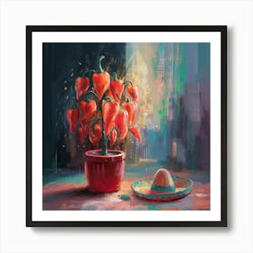 Mexican Peppers 3 Art Print