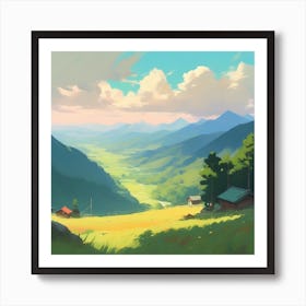 Landscape Painting 126 Art Print