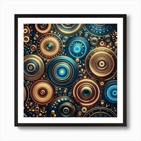 Abstract Circles Art Print