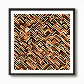 A Seamless Pattern Asymmetrical Zigzags And Jagged Lines, Herringbone Pattern, 142 Art Print