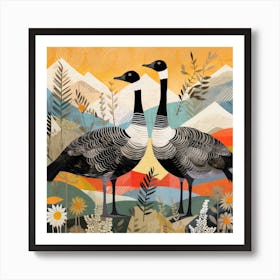 Bird In Nature Goose 3 Art Print