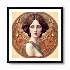 Edwardian Woman ai art Art Print