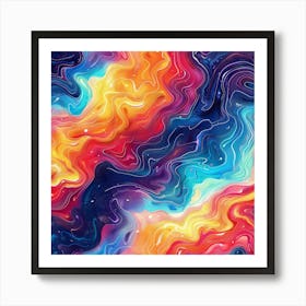 Abstract Aura (5) Art Print