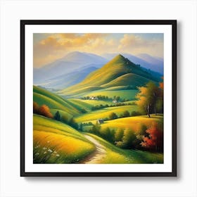 Road In The Countryside 6 Art Print