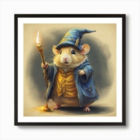Wizard Mouse Art Print