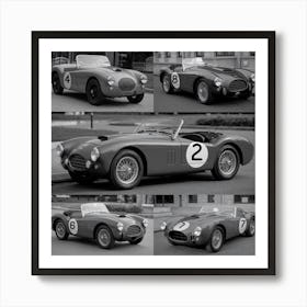 Four Classic Sports Cars 1920s Art Print