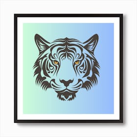 Tiger Head 1 Art Print