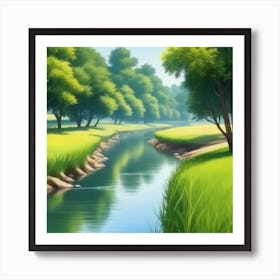 River In The Grass 27 Art Print