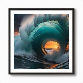 Hawaiian Sunset Art Print