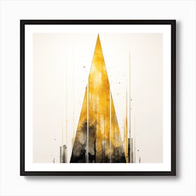 Yellow Triangle Art Print