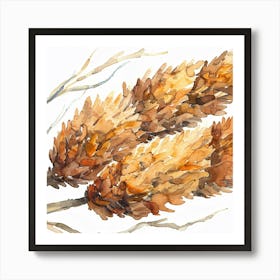 Acorns Art Print