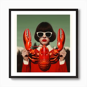 Lobster Girl by Metapix Art Print