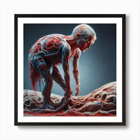 Blood And Flesh 3 Art Print