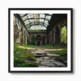 Abandoned Building Stock Videos & Royalty-Free Footage 1 Art Print