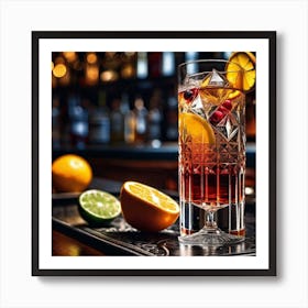 Cocktail On A Bar 7 Art Print