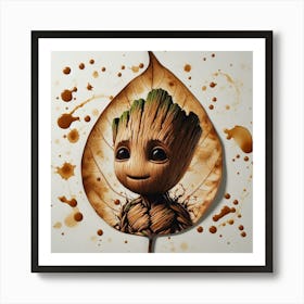 Guardians Of The Galaxy Groot Art Print