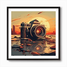 Retro Camera Art Print