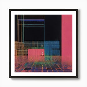 1990s Laid Back Experimental Electronic Music Art Print