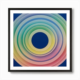 Rainbow Circles 1 Art Print