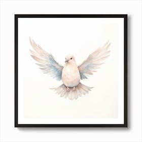 Dove Watercolor Painting Art Print