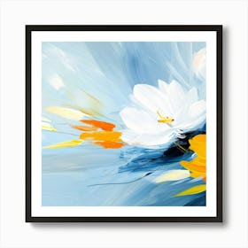 Abstract Flower Painting Art Print