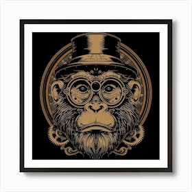 Steampunk Monkey 38 Art Print
