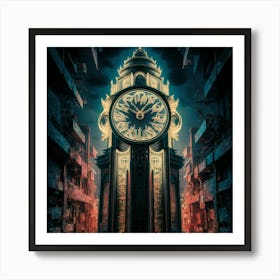 Clock Tower 7 Art Print