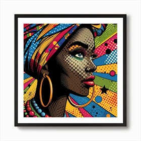 Phumzile Pop Portrait Of African Woman Art Print