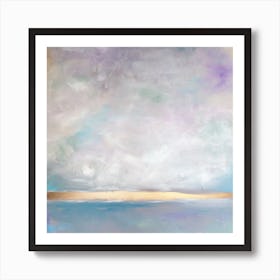 Lavender Smoke Square Art Print