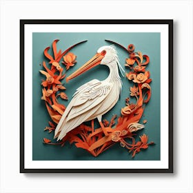 Minimalist, Pelican Art Print