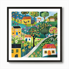 Kids Travel Illustration Uruguay 3 Art Print